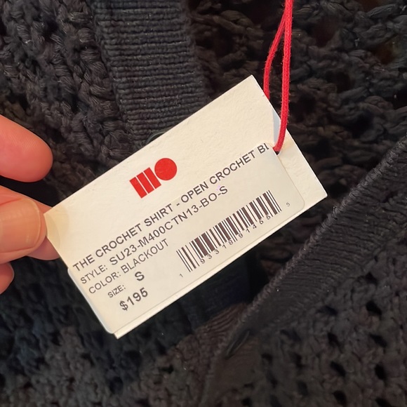 Solid & Striped Crochet Polo - Picture 4 of 7